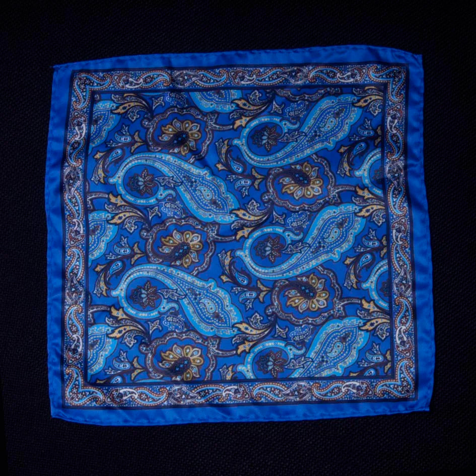 Luxury Mens Handkerchief Silk Accessories Hanky Pocket Squared Handkerchief Pocket Scarf Paisley Polka Dots Party Wedding Prom