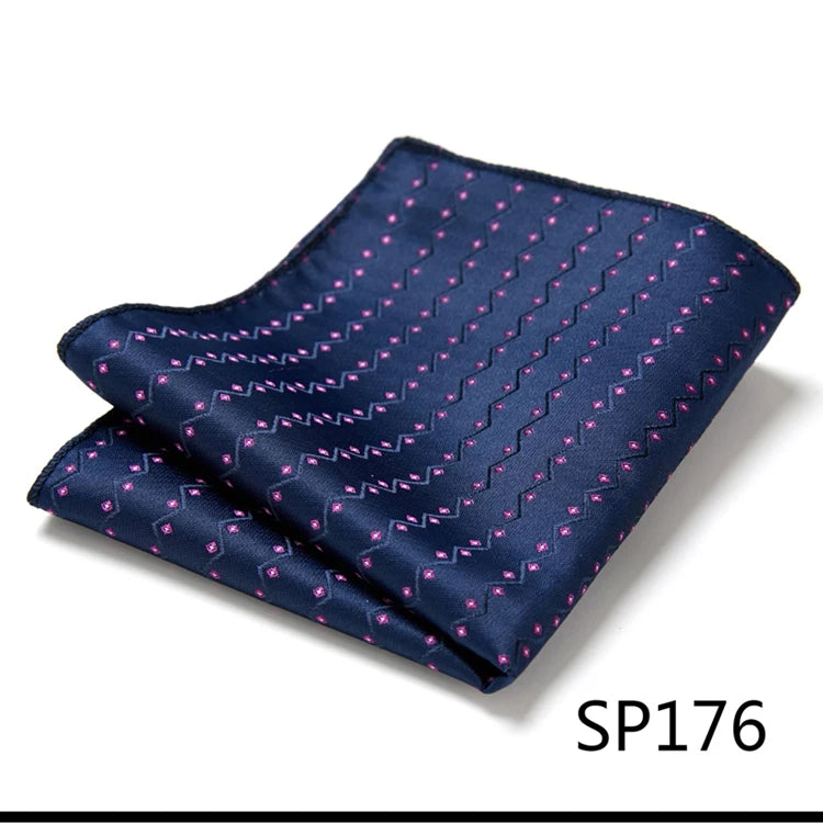 Pocket Square Handkerchief Nice Handmade Woven 100% Silk Hanky Pocket Square Printed  hombre Pink Office Clothing accessories