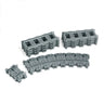 Straight train tracks Curved accessories car blocks Building Sets DIY 10-100 pcs kids toys moc bricks City switch rail crossing