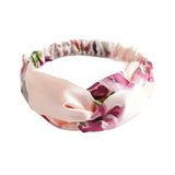 Fashion Headband Non Slip Bohemian Women Headwrap Vintage Cross Elastic Turban Headwear Print Yoga Hair Band Wide Hairband