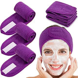 3pcs Women Soft Toweling Headbands Adjustable Sports Hairband Yoga Spa Bath Shower Wash Face Make Up Skincare Wide Head Band