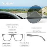KDEAM Oversized Sunglasses Polarized Photochromic Lenses Night Vision Goggles Designed For Both Men And Women Large Glasses