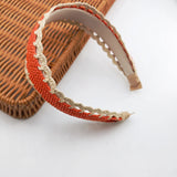 Fashion Headband Women Hair Bands Broadside Wool Raffia Cross Knot Headbands Girls Hair Band Hair Accessories Headwear