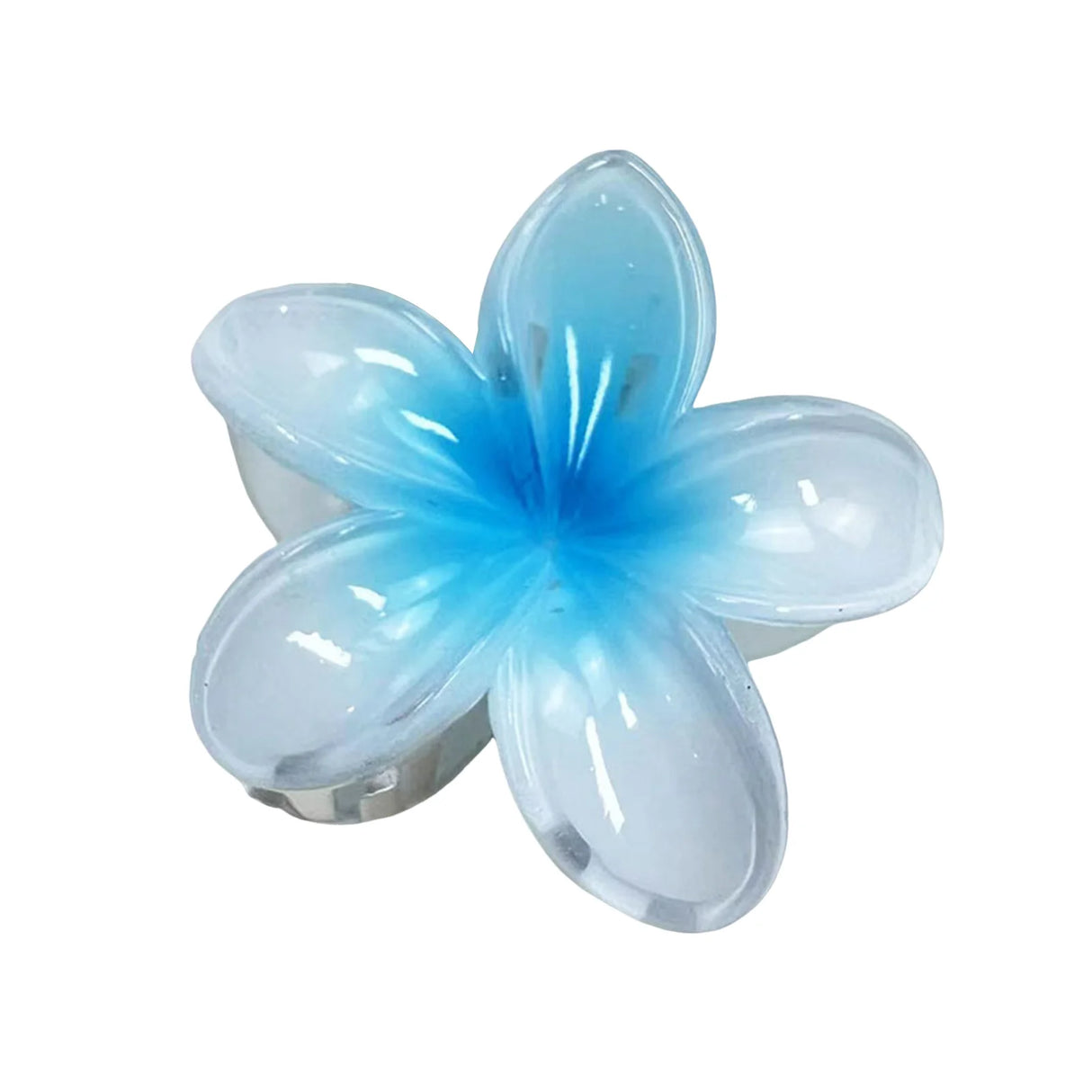 2024 Bohemian Beach Vacation Frangipani Egg Flower Hair Clips Lily Flower Hawaii Beach Hair Claw for Women Girl Hair Accessories