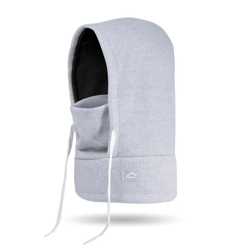 Children Winter Hat Scarf Mask One-piece Ears Neck Warmer Kids Bonnet Hats for Skiing Fleece Lining Child Girls Boys Cap 4-10Y