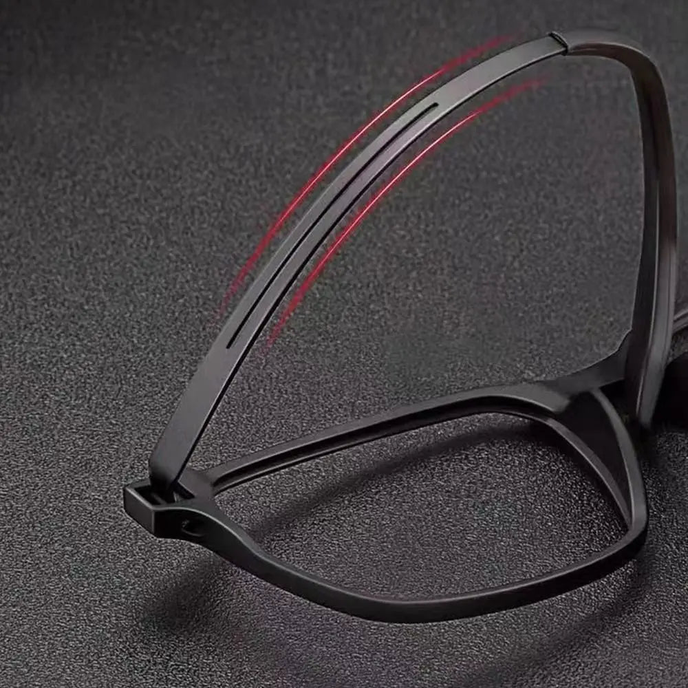 Blue Light Blocking Reading Glasses Men Women Ultralight TR90 Titanium Alloy Optical Frame Eyeglasses Square Eyewear