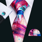 Famous Brand Cravate 2018 New Printed Tie Neck Ties For Mens Wedding Tie 8.5cm Width Mens Gravata Party Neckties For Wedding