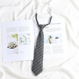 Korean style elegant Ties for men gifts Top clothes accessories Wedding  Black Gray Striped JK Ladies Collar Slim Neck Bow tie