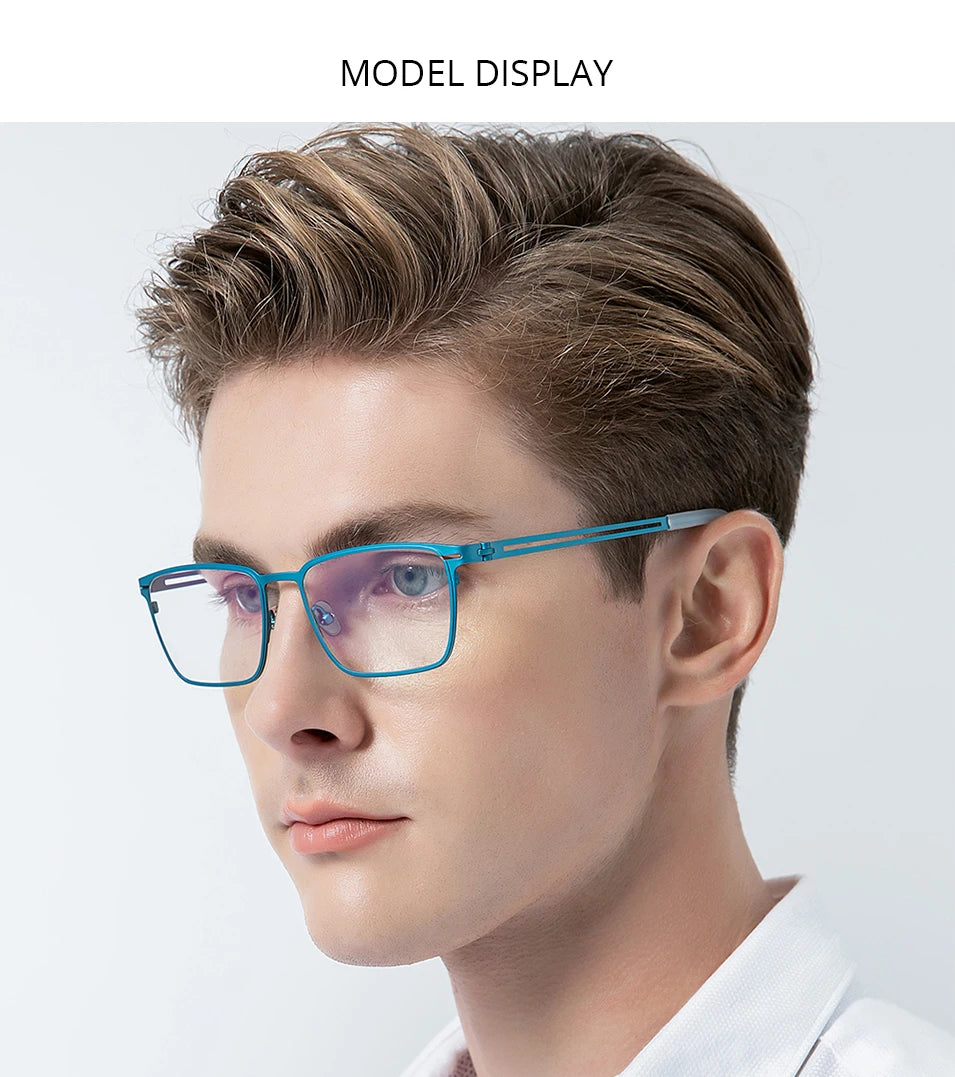 FONEX Titanium Glasses Frame Men New Brand Design Square Eyewear Ultralight-Weight Japanese High Quality Eyeglasses Frames 85779