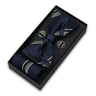 Bowtie Set For Men Gift Box Business Fashion Red Bow Tie Pocket Square Cufflinks Set Bowtie 3pcs For Wedding Hanky Cravatas Neck