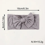 3Pcs/Lot Knit Baby Headband Bow Newborn Elastic Soft Nylon Headbands For Baby Girl Turban Infant Hair Accessories Kids Headwear