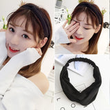 Cross elastic headband chiffon silk headband ladies headband hair accessory sports face wash