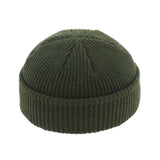 Unisex Autumn Warm Cap New Fashion Men's Beanie Winter Knit Hat Boy Skullcap Sailor Cap Cuffs Retro Navy Short Hat Solid Color