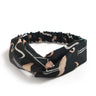 Fashion WomenFloral Headband Hair Accessories Leopard Cross Knotted Bow Chiffon Hair Band Girls Headdress Ladies Hoop Headwear
