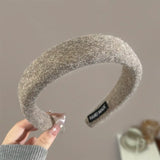 Wool Knitting Headband Hairbands Women Girls Sponge Padded Simple Hair Hoop Band Bezel Hair Accessories Autumn Winter Fashion