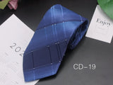 New Classic Blue Black Ties for Men Silk Mens Neckties for Wedding Party Business Adult Neck Tie Casual Solid Tie