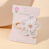 1pcs Ins Daisy Flower Hair Clips Baby Girl Hairpins for Kids Lace White Barette Princess Hooks Infant Accessories Korean