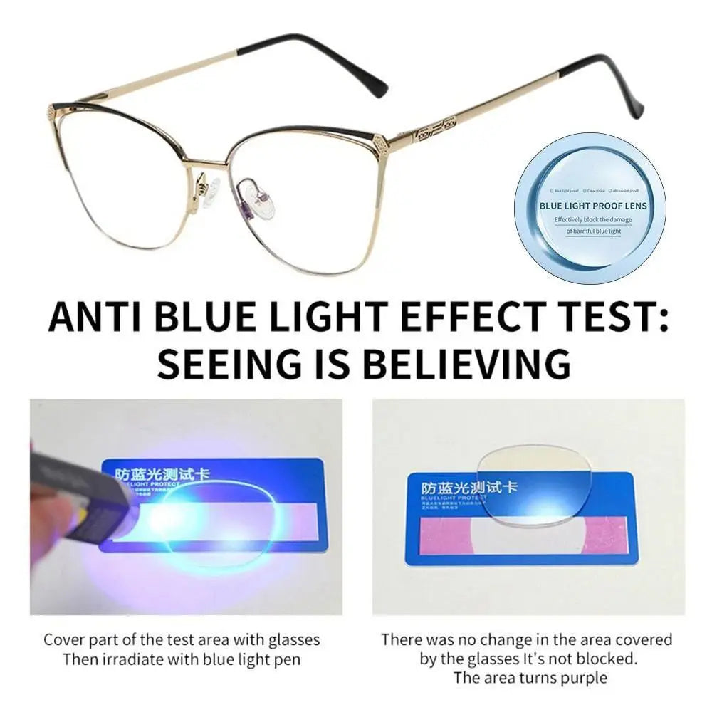Blue Light Blocking Women Designers Eyeglasses Optical Spectacle Computer Eye Protection Glass Fashion Eyewear