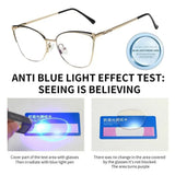 Blue Light Blocking Women Designers Eyeglasses Optical Spectacle Computer Eye Protection Glass Fashion Eyewear