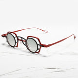 High quality pure titanium small glasses retro frame for men and women suction clip optical glasses frame for prescription glass