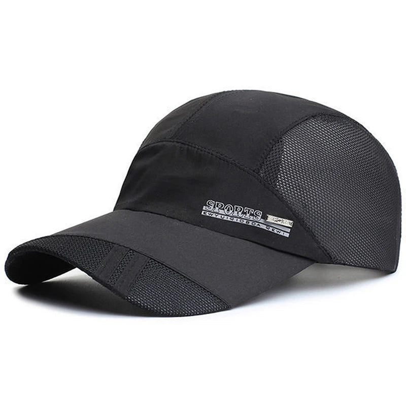 Mesh Baseball Hat Summer Men Women Sunhat With Visor Breathable Quick-Dry Outdoor Fishing Hiking Running Sports Cap Fashion