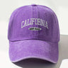 Fashionable Versatile Washed Letters Solid Color Embroidered Baseball Cap For Men Wide Brimmed Casual Sports Cap For Women