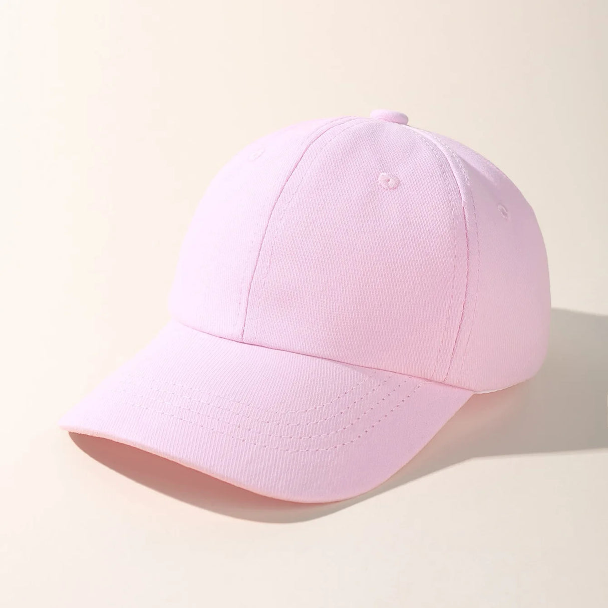 Kids Snap Back Baseball Cap Solid Color Spring Summer Hip Hop Boy Hats Sun Caps Adjustable Breathable Outdoor Travel Kids Hats