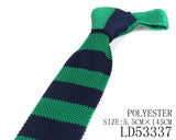 Green Color Neck Ties Casual Skinny Tie For Party Boys Girls Plaid Necktie Wedding Necktie For Groom Striped Neck Wear For Men