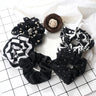 3/5PCS Black White Elastic Hair Bands for Girls Simple Basic Headband Women Rubber Band Hair Accessories Holder Scrunchies Gifts