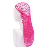 Women Crochet Hair Snood With Elastic Edge Long Hair Net Head Cover Hair Care Nightcap Mesh Pocket Wrap Dreadlock Headwear