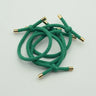 10PCS 5mm Knotted Twilled Elastic Hair Bands Golden Ends Hair Ties for fashion girls elasticity ponytail holders hair scrunches