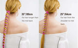 Elastic Hair Ties Ponytail Holders Colorful Gym Sports Hair Bands Spiral Long Pony Tial Wrap for Women Thick Hair for Wind Water