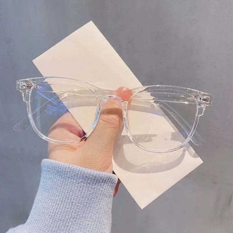 Anti Blue Light Optical Glasses Ultra Light Graduated Lenses Near Sight Prescription Glasses Men Ladies Square Myopia Eyewear
