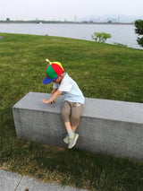 Fashion Colorful Bamboo Dragonfly Patchwork Baseball Cap Adult Kid Helicopter Propeller Funny Cotton Parent-child Snapback Hats