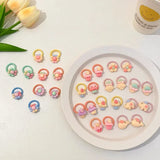 Hair Accessories Girls Bands Bandeau Cheveux Scrunchies Elastic Fille Korean Haarband Rubber Brown Children Gomas Gift Kids