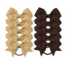 10Pcs/lot Grosgrain Ribbon Pigtail Hair Bows Elastic Hair Ties Hair Bands Holders Girls Baby Hair Accessories for Baby Infants