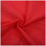 2X Fancy Plain Bandana 100% Cotton Head Neck Wrist Wrap Neckerchief Scarf 12 Color Colour:Red