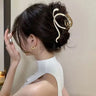 2023 New Fashion Metal Geometric Hair Claw Clip Trendy Hair Clips Hair Clamps Hairpins Party Hair Accessories For Women Headwear