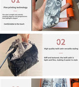 Women's Daily Wear Headbands Bags Handles Silk Scarves Simulated Silk Streamers French Versatile Headbands Scarves Gifts