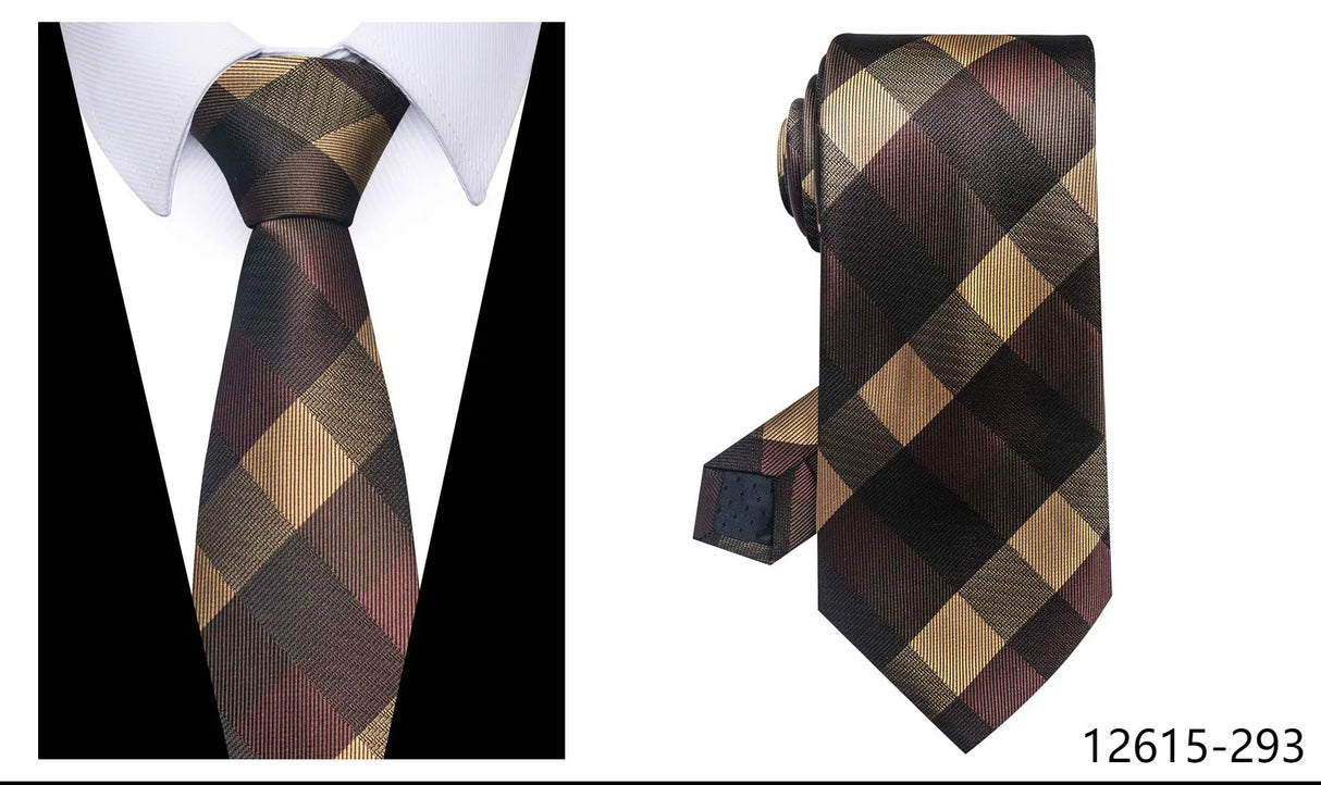 100% Silk Brand Purple Tie Men Necktie High Quality Mix Colors Silk 7.5 cm Gravatas Accessories Wedding April Fool's Day