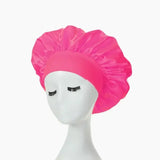 1PC Satin Sleeping Hat Night Sleep Hair Care Bonnet Nightcap Extra Satin Silky Shower Caps Sleep Cap with Premium Elastic Band