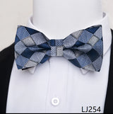 Fashion Brand Brand Silk Bow Tie Dark Blue Man Dot Wedding Accessories lover's day Fit Formal Party