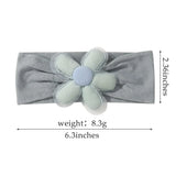 1Pc Baby Nylon Headscarf Astique Suitable Newborn Girl Flower Handmade Headband Elastic Hairband Turban Toddler Hair Accessories