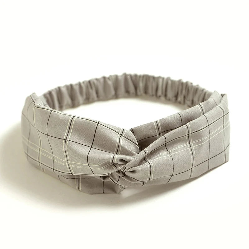 Fashion WomenFloral Headband Hair Accessories Leopard Cross Knotted Bow Chiffon Hair Band Girls Headdress Ladies Hoop Headwear