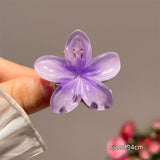 Hawaiian Gradient Hair Clips Flower Hair Claws Big Size Fashion Head wear Hairpin for Women Girls Crab Barrette Hair Accessories