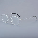 Thititanium Glasses Frame Men Denmark Brand 5504 Women Eyeglasses Thin Rim Screwless Ultralight Classics Round Eyewear 2025 New