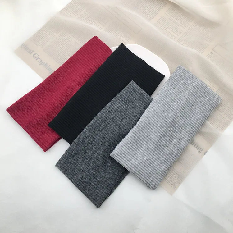 New Knitted Hair Bands Women Fashion Wide Elastic Headband Sport Yoga Hairband Soft Wash Face Makeup Headwrap Hair Accessories
