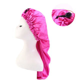 Unisex Elastic Bonnet Long Hair Sock Dreadlock Braids Cap Sleep Hats Head Wrap Turban Night Cap Hair Care Nightcap for Women Men