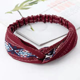 Fashion WomenFloral Headband Hair Accessories Leopard Cross Knotted Bow Chiffon Hair Band Girls Headdress Ladies Hoop Headwear