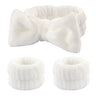 Wash Face Headbands For Women Coral Fleece Hair Bands Cuff Waterproof Bands Absorbent Wristbands Head Band Hair Accessories Set